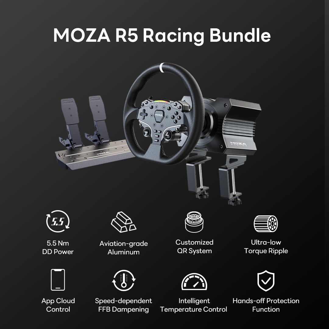 MOZA Racing R5 bundle